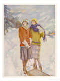 Buy Two Girls in the Snow at AllPosters.com