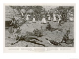 Buy Central Africa, Raiders Attacking a Village at AllPosters.com