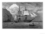 Buy Hms "Beagle" the Ship in Which Charles Darwin Sailed in the Straits of Magellan at AllPosters.com