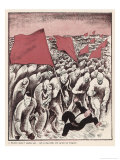The Advance of Socialism: a Crowd Tramples a Bourgeois