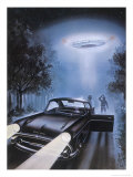 New Hampshire, Betty and Barney Hill Driving at Night See a UFO