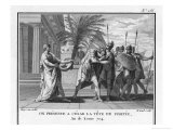 The Head of Pompeius Treacherously Murdered in Egypt is Brought to His Opponent Caesar