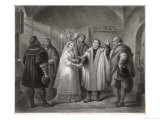 Buy Martin Luther -Religious Reformer Marries Katharine Von Borna in Amsdoff's Housewittenberg at AllPosters.com