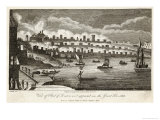 View of London Across the Thames During the Great Fire of London