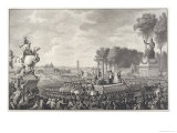 Buy Marie-Antoinette Former Queen of France is Guillotined in the Place de la Revolution at AllPosters.com