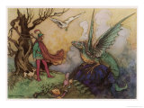 Buy Avenant Confronts a Fearsome Dragon at AllPosters.com