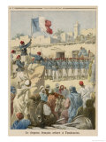 Buy The French Tricouleur is Raised in Tombouctou Mali at AllPosters.com