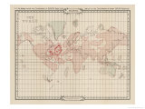 Buy Map Showing Atlantis During the Period of Its Decadence at AllPosters.com
