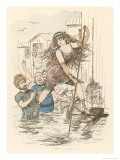 Buy Bather Demonstrates Her Dexterity and Displays Her Derriere at AllPosters.com