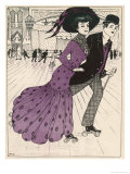 Smart Couple in a Roller- Skating Hall