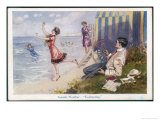 Buy Ladies Emerge from Their Bathing Huts and Bathe in the Sea at AllPosters.com