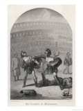 Buy Gladiators in Combat Wearing Helmets and Using Shields at AllPosters.com