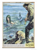 Buy At Bocca di Magra Italy Fisherman Colmaro Orsino of Genova Sees a Mermaid at AllPosters.com