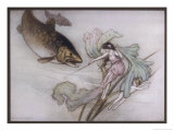 Buy Out Floushed a Huge Old Brown Trout Ten Times as Big as He Was at AllPosters.com