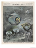 Buy Professor Beebe in His Bathysphere 1000 Metres Below the Surface of the Atlantic Ocean at AllPosters.com