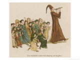 Buy The Pied Piper Leads the Children Away from the Town at AllPosters.com