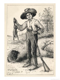 Buy Huckleberry Holding up a Rabbit He Has Just Shot at AllPosters.com