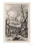Buy Roman Farm in Winter, The Sheep and Goats Brought in from Pasture at AllPosters.com