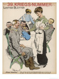 Buy Wounded German Soldiers are Comforted by the Attentions of a Pretty Volunteer Waitress at AllPosters.com
