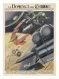 Buy German Engineer Wernher Von Braun Proposes a Variety of Designs for Interplanetary Spacecraft at AllPosters.com