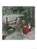 Buy Children Watch Fairies Dancing and Creating a Fairy Ring at AllPosters.com
