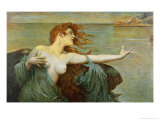 Buy The Siren Sings Her Song Luring Sailors to Destruction at AllPosters.com