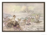 Buy And Sit Upon a Point of Rock Among the Shining Sea-Weeds at AllPosters.com