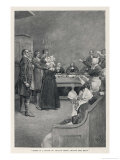 Witch Trial in Massachusetts, The Accusing Girls Point at the Victim