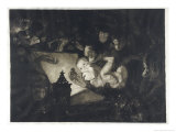 Buy The Advent of the First Human Baby is Celebrated by an Admiring Congregation of Apes at AllPosters.com