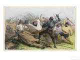 He Fights the Muleteers, and is Soundly Beaten Giclee Print