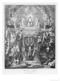 The Day of Judgment, God Presides an Angel Sounds the Last Trump the Virtuous