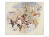 Buy Quite a Crowded Beach Scene at AllPosters.com