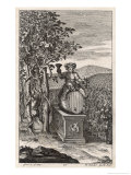 Buy Tending the Vines While Bacchus Presides Over the Activities at AllPosters.com