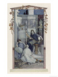 Buy Penelope with Her Maids Weaving a Shroud for Her Father-In-Law at AllPosters.com