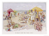 Buy Beach Scene at the French Resort of Deauville at AllPosters.com