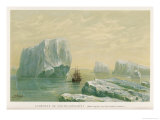 Buy Ship in the Antarctic is Dwarfed by Icebergs at AllPosters.com