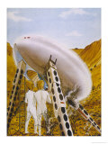 Buy New Mexico Police Patrolman Chasing a Speeder Encounters a Landed UFO at AllPosters.com