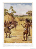 Buy Swaziland Witch-Doctor Goes Round the Village "Smelling" for the Sorcerer at AllPosters.com