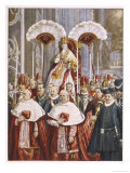 Buy Pope Leo XIII (Gioacchino Vincenzo Raffaelle Luigi Pecci) Borne in Procession in St. Peter's Rome at AllPosters.com