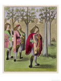 Buy Minstrels (Including a Harpist) Performing in a Garden at AllPosters.com