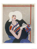 Buy Decorative Lady Slips a Letter into Her Handbag at AllPosters.com