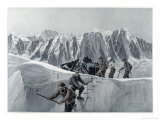 Buy On the Summit Slope of the Aiguille d'Argentiere at AllPosters.com