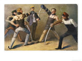 Buy The "Mensur" (Fencing Bout), Both Duellists Hope They Will be Scarred for Life at AllPosters.com