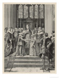 Buy Louis XIII Weds Anne d'Autriche Who Will Eventually be the Mother of Louis XIV at AllPosters.com