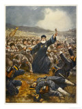 Buy An Enthusiastic Priest Wearing Medals as Well as a Crucifix Urges Russian Troops at AllPosters.com