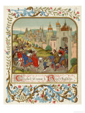 Buy Isabella Queen of Edward II Flees to France and is Received by Charles le Bel at AllPosters.com