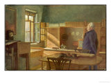 Buy Johann Goethe German Writer and Scientist in His Study at AllPosters.com