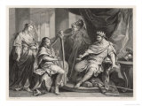 Young David Plays the Harp to Entertain King Saul