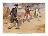 Buy Hastings V Francis Warren Hastings Wounds His Opponent Philip Francis in India at AllPosters.com