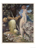 Buy Pan is Consulted by Psyche Concerning Her Relationship with Cupid at AllPosters.com